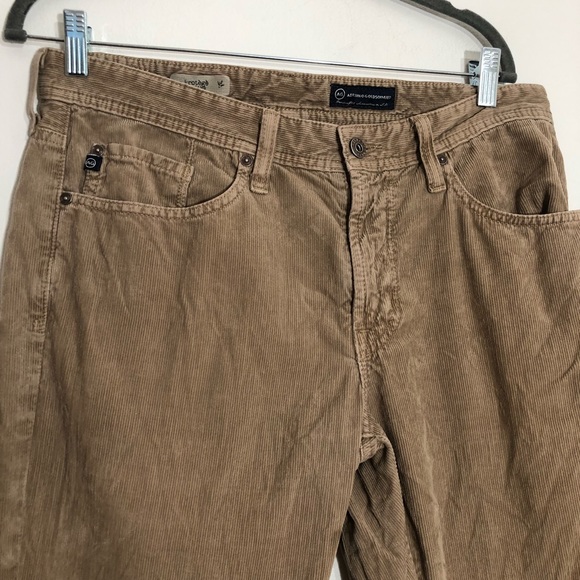 AG Adriano Goldschmied The Protege straight leg khaki corduroy pants 32 Short - Picture 10 of 15